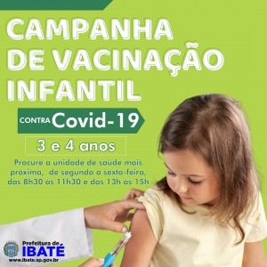  IBATÉ CAMPANHA DE VACINAÇÃO INFANTIL