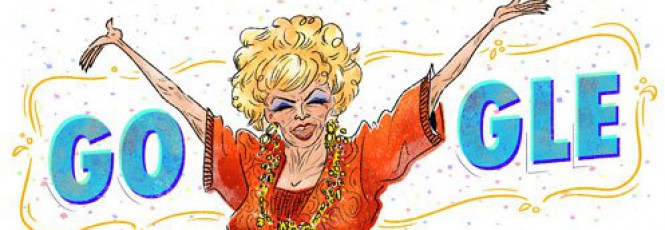 Dercy Gonçalves ganha doodle pelos 109 anos