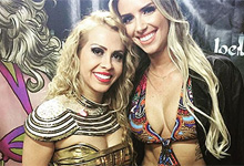 As duas realizaram um show em Mossoró, no Rio Grande do Norte