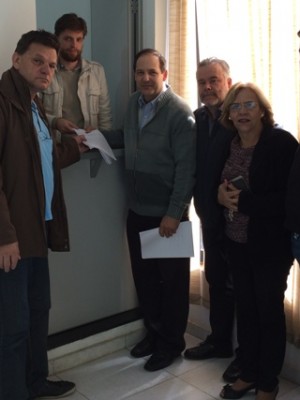 CPI Corpo e Alma entrega relatório final à Câmara Municipal - Aparecido Donizetti Penha presidente da CPI, o relator Walcinyr Bragatto e os membros Lineu Navarro, Cidinha do Oncológico e Rodson Magno.