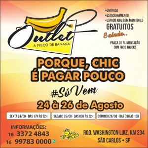 Outlet Banana 24 a 26 de agosto