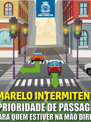 amarelo piscante