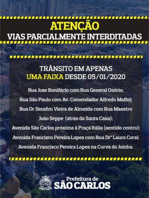 ViasParcialmenteInterditadas