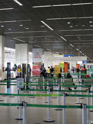 Movimentação no Aeroporto Internacional de Brasília.