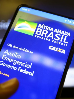 Aplicativo auxílio emergencial do Governo Federal.