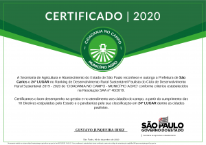 Certificado Município Agro