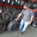 Vereador Malabim - doação de pneus