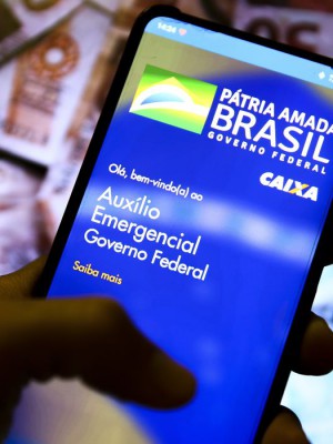 Aplicativo auxílio emergencial do Governo Federal.