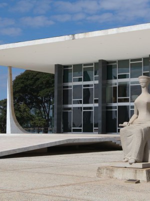 Palácio do Supremo Tribunal Federal na Praça dos Três poderes em Brasília