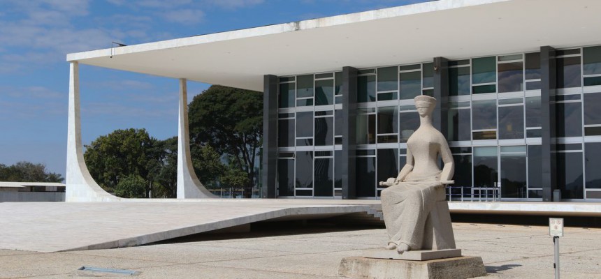 Palácio do Supremo Tribunal Federal na Praça dos Três poderes em Brasília