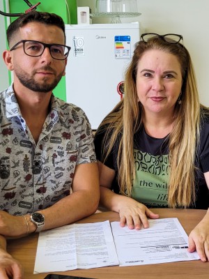 Elton na secretaria de saúde