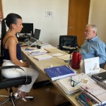Lineu e secretária de educação